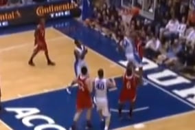 Video: NC State's Kyle Washington Erases a Dunk Attempt by Duke's Andre Dawkins