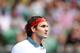 MELBOURNE, AUSTRALIA - JANUARY 18: Roger Federer of Switzerland looks on in his third round match against Teymuraz Gabashvili of Russia during day six of the 2014 Australian Open at Melbourne Park on January 18, 2014 in Melbourne, Australia. (Photo by Cameron Spencer/Getty Images)
