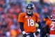 DENVER, CO - JANUARY 12: Peyton Manning #18 of the Denver Broncos looks on during the AFC Divisional Playoff Game against the San Diego Chargers at Sports Authority Field at Mile High on January 12, 2014 in Denver, Colorado. (Photo by Justin Edmonds/Getty Images)