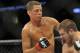 May 5, 2012; East Rutherford, NJ, USA; Nate Diaz (left) and Jim Miller fight during their lightweight bout during UFC on Fox 3 at the Izod Center. Nate Diaz wins by submission in round two Mandatory Credit: Joe Camporeale-USA TODAY Sports