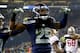 SEATTLE, WA - JANUARY 19: Cornerback Richard Sherman #25 of the Seattle Seahawks celebrates after he tips the ball leading to an intereption by outside linebacker Malcolm Smith #53 to clinch the victory for the Seahawks against the San Francisco 49ers during the 2014 NFC Championship at CenturyLink Field on January 19, 2014 in Seattle, Washington. (Photo by Jonathan Ferrey/Getty Images)