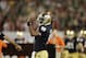Notre Dame quarterback Everett Golson (5) works against Alabama during the first half of the BCS National Championship college football game Monday, Jan. 7, 2013, in Miami. (AP Photo/Chris O'Meara)