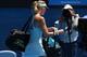 Maria Sharapova of Russia leaves the Rod Laver Arena after her fourth round loss to Dominika Cibulkova of Slovakia at the Australian Open tennis championship in Melbourne, Australia, Monday, Jan. 20, 2014. (AP Photo/Aaron Favila)