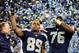 SEATTLE, WA - JANUARY 19: Wide receiver Doug Baldwin #89 of the Seattle Seahawks celebrates after the Seahawks 23-17 victory against the San Francisco 49ers uring the 2014 NFC Championship at CenturyLink Field on January 19, 2014 in Seattle, Washington. (Photo by Christian Petersen/Getty Images)