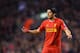 LIVERPOOL, ENGLAND - JANUARY 18: Luis Suarez of Liverpool gestures after the Barclays Premier League match between Liverpool and Aston Villa at Anfield on January 18, 2014 in Liverpool, England. (Photo by Michael Regan/Getty Images)