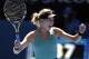 Eugenie Bouchard of Canada celebrates after defeating Ana Ivanovic of Serbia during their quarterfinal at the Australian Open tennis championship in Melbourne, Australia, Tuesday, Jan. 21, 2014. (AP Photo/Rick Rycroft)