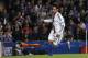 Basel's Mohamed Salah celebrates after scoring a goal against Chelsea during their Europa League semifinal second leg soccer match, at Chelsea's Stamford Bridge stadium in London, Thursday, May 2, 2013. (AP Photo/Sang Tan)