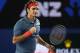 MELBOURNE, AUSTRALIA - JANUARY 20: Roger Federer of Switzerland celebrates a point in his fourth round match against Jo-Wilfried Tsonga of France during day eight of the 2014 Australian Open at Melbourne Park on January 20, 2014 in Melbourne, Australia. (Photo by Clive Brunskill/Getty Images)