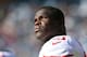 CHARLOTTE, NC - JANUARY 12: Frank Gore #21 of the San Francisco 49ers looks on in the second quarter against the Carolina Panthers during the NFC Divisional Playoff Game at Bank of America Stadium on January 12, 2014 in Charlotte, North Carolina. (Photo by Ronald Martinez/Getty Images)