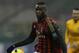 AC Milan forward Mario Balotelli controls the ball during a Serie A soccer match between AC Milan and Hellas verona, at the San Siro stadium in Milan, Italy, Sunday, Jan.19, 2014. (AP Photo/Luca Bruno)
