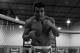 DELRAY BEACH, FL - SEPTEMBER 17: (EDITORS NOTE: Image has been converted to black and white.) Vitor Belfort conducts a workout at the Jaco Hybrid Training Center on September 17, 2012 in Delray Beach, Florida. Belfort will fight Jon Jones on September 22, 2012 at UFC 152 in Toronto, Canada. (Photo by Chris Trotman/Getty Images)