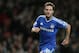 Chelsea's Juan Mata, celebrates after scoring his teams second goal during their English League Cup soccer match between Arsenal and Chelsea at the Emirates stadium in London Tuesday, Oct. 29, 2013. (AP Photo/Alastair Grant)