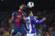 Martin Montoya in action for Barcelona.