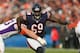 CHICAGO, IL - NOVEMBER 25: Henry Melton #69 of the Chicago Bears rushes against Brandon Fusco #63 of the Minnesota Vikings at Soldier Field on November 25, 2012 in Chicago, Illinois. The Bears defeated the Vikings 28-10. (Photo by Jonathan Daniel/Getty Images)