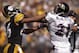 PITTSBURGH - SEPTEMBER 7: Wide receiver Hines Ward #36 of the Pittsburgh Steelers fights with cornerback Chris McAlister of the Baltimore Ravens on September 7, 2003 at Heinz Field in Pittsburgh, Pennsylvania. The Steelers defeated the Ravens 34-15. (Photo by David Maxwell/Getty Images)