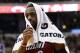 Jan 17, 2014; Philadelphia, PA, USA; Miami Heat guard Dwyane Wade (3) during the fourth quarter against the Philadelphia 76ers at the Wells Fargo Center. The Heat defeated the Sixers 101-86. Mandatory Credit: Howard Smith-USA TODAY Sports