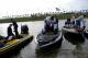 NASCAR drivers prepare to fish at Hot Rods and Reels tournament in Homestead-Miami Speedway.