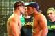 Gilbert Burns (right) before a recent fight.