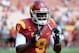 LOS ANGELES, CA - SEPTEMBER 21: Marqise Lee #9 of the USC Trojans warms up before the game against the Utah State Aggies at the Los Angeles Memorial Coliseum on September 21, 2013 in Los Angeles, California. (Photo by Harry How/Getty Images)