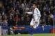 Basel's Mohamed Salah celebrates after scoring a goal against Chelsea during their Europa League semifinal second leg soccer match, at Chelsea's Stamford Bridge stadium in London, Thursday, May 2, 2013. (AP Photo/Sang Tan)