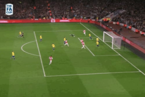 GIFs: Lukas Podolski Scores Twice to Give Arsenal Early Lead vs. Coventry City