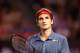 MELBOURNE, AUSTRALIA - JANUARY 24: Roger Federer of Switzerland looks on in his semifinal match against Rafael Nadal of Spain during day 12 of the 2014 Australian Open at Melbourne Park on January 24, 2014 in Melbourne, Australia. (Photo by Matt King/Getty Images)