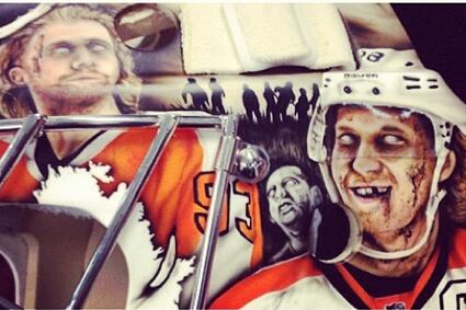 Mason's New Goalie Mask Features Current Flyers Players