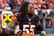 Jan 5, 2014; Cincinnati, OH, USA; Cincinnati Bengals outside linebacker Vontaze Burfict (55) warms up before the AFC wild card playoff football game at Paul Brown Stadium. Mandatory Credit: Pat Lovell-USA TODAY Sports