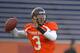Logan Thomas at a Senior Bowl practice