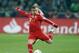 Bayern's Xherdan Shaqiri of Switzerland during the German first division Bundesliga soccer match between VfL Borussia Moenchengladbach and Bayern Munich in Moenchengladbach, Germany, Friday, Jan. 24, 2014. (AP Photo/Frank Augstein)