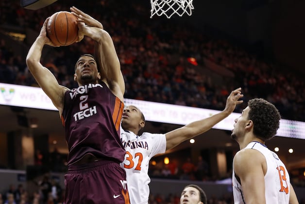 Brogdon Leads Virginia Past Virginia Tech, 64-45