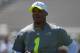 January 24, 2014; Kapolei, HI, USA; Carolina Panthers quarterback Cam Newton (1) during the 2014 Pro Bowl practice at Kapolei High School. Mandatory Credit: Kirby Lee-USA TODAY Sports