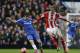Oscar in action for Chelsea against Stoke.