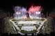 Fireworks explode after an NHL outdoor hockey game between the Los Angeles Kings and the Anaheim Ducks at Dodger Stadium on Saturday, Jan. 25, 2014, in Los Angeles. The Ducks won 3-0. (AP Photo/Jae C. Hong)