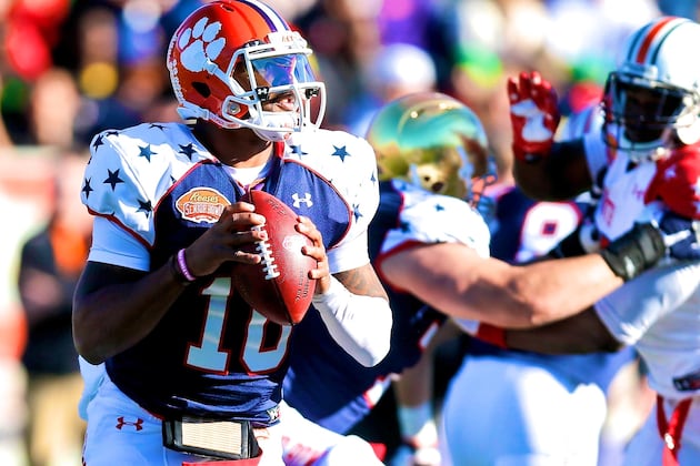 Tajh Boyd Senior Bowl: Clemson QB's Draft Stock Continues to Plummet