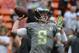 January 26, 2014; Honolulu, HI, USA; Team Sanders quarterback Nick Foles of the Philadelphia Eagles (9) passes the football during warm ups before the 2014 Pro Bowl against Team Rice at Aloha Stadium. Mandatory Credit: Kyle Terada-USA TODAY Sports