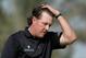 ABU DHABI, UNITED ARAB EMIRATES - JANUARY 19: Phil Mickelson of the USA during the final round of the Abu Dhabi HSBC Golf Championship at the Abu Dhabi Golf Club on January 19, 2014 in Abu Dhabi, United Arab Emirates. (Photo by Ross Kinnaird/Getty Images)