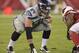 Seattle Seahawks guard J.R. Sweezy (64) during the fist quarter of an NFL football game against the Arizona Cardinals on Sunday, Oct. 17, 2013 in Glendale, Ariz. (AP Photo/Rick Scuteri)