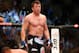 BOSTON, MA - AUGUST 17: Chael Sonnen reacts after winning the fight with a tap out by guillotine choke against Mauricio Rua in their light heavyweight bout at TD Garden on August 17, 2013 in Boston, Massachusetts. (Photo by Jared Wickerham/Getty Images)