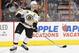 Boston Bruins' Zdeno Chara of Slovakia in action during the second period of an NHL hockey game against the Philadelphia Flyers, Saturday, Jan. 25, 2014, in Philadelphia. The Bruins win 6-1. (AP Photo/Chris Szagola)