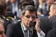 PITTSBURGH, PA - JUNE 22: Montreal Canadiens Marc Bergevin speaks on the phone during Round One of the 2012 NHL Entry Draft at Consol Energy Center on June 22, 2012 in Pittsburgh, Pennsylvania. (Photo by Bruce Bennett/Getty Images)