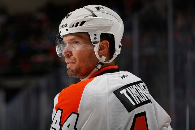 Timonen Suffers Lower-Body Injury vs. Red Wings
