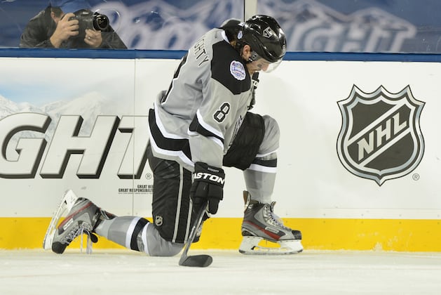 Video: Doughty Lands Hip Check on OEL, Catches Official Too