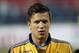 Ukraine's Yevhen Konoplyanka stands during the playing of his country's national anthem before the start of a 2014 World Cup group H qualifying soccer match against Montenegro, at City Stadium in Podgorica, Montenegro, Friday, June 7, 2013.(AP Photo/Darko Vojinovic)