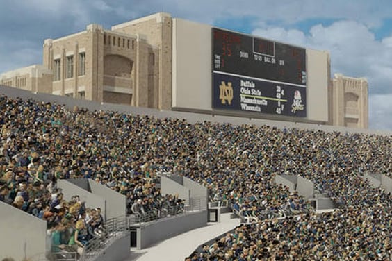 Notre Dame Unveils $400 Million Expansion Around Football Stadium