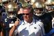 SOUTH BEND, IN - SEPTEMBER 28: Head coach Brian Kelly of the Notre Dame Fighting Irish waits torun onto the field with his team before a game against the Oklahoma Sooners at Notre Dame Stadium on September 28, 2013 in South Bend, Indiana. Oklahoma defeated Notre Dame 35-21. (Photo by Jonathan Daniel/Getty Images)