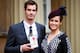 LONDON, ENGLAND - OCTOBER 17: Wimbledon champion Andy Murray and his girlfriend Kim Sears pose at Buckingham Palace on October 17, 2013 in London, England. Murray was awarded the Order of the British Empire (OBE) from Prince William, Duke of Cambridge. (Photo by Paul Rogers - WPA Pool /Getty Images)