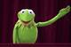 Kermit the frog waves to audience during the premier of the Muppet Movie in Sydney, Australia, Wednesday, Dec. 21, 2011. (AP Photo/Rob Griffith)
