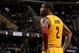 CLEVELAND, OH - JANUARY 26: Kyrie Irving #2 of the Cleveland Cavaliers stands on the court against the Phoenix Suns at The Quicken Loans Arena on January 26, 2014 in Cleveland, Ohio. NOTE TO USER: User expressly acknowledges and agrees that, by downloading and/or using this Photograph, user is consenting to the terms and conditions of the Getty Images License Agreement. Mandatory Copyright Notice: Copyright 2014 NBAE (Photo by David Liam Kyle/NBAE via Getty Images)