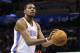 Oklahoma City Thunder forward Kevin Durant (35) shoots a foul shot against the Minnesota Timberwolves in the third quarter of an NBA basketball game in Oklahoma City, Wednesday, Feb. 5, 2014. Oklahoma City won 106-97. (AP Photo/Sue Ogrocki)
